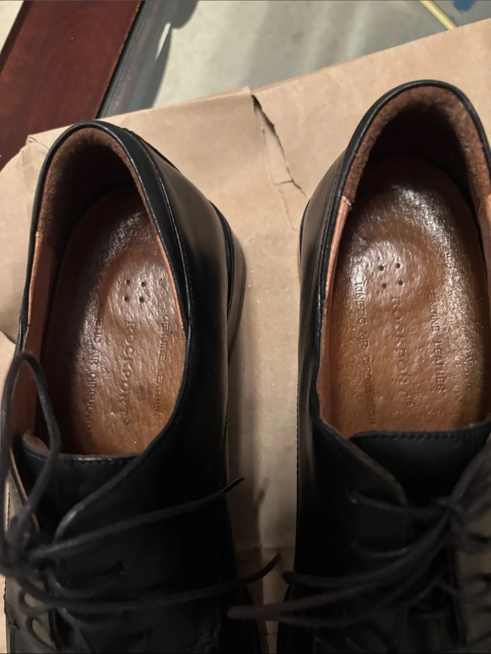 Rockport Classic  Men’s Black Leather Lace-Up Dress Shoes